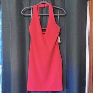 Hot pink Charlotte Russe bodycon mini dress